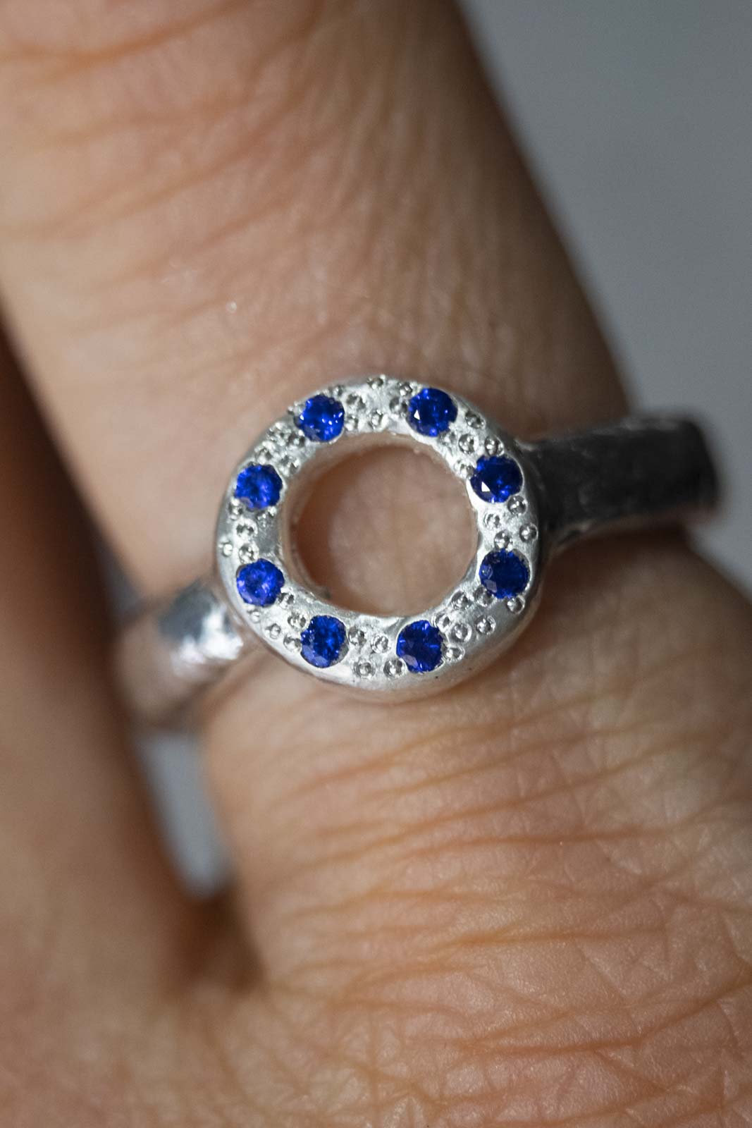 SILVER AND BLUE SPINELS